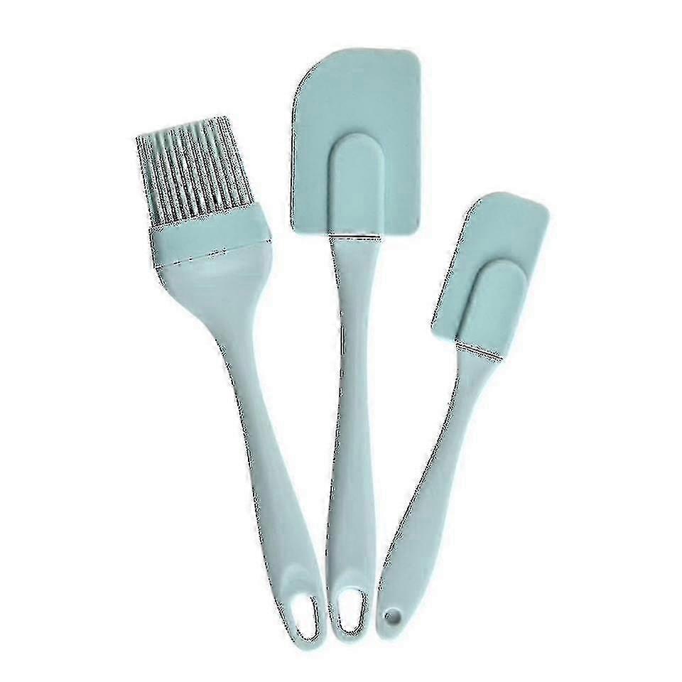 3pcs/set Cream Scr DIY Bread Cake Butter Spatula Mixer Oil Brush Kit Silicone Non-stick Spatula