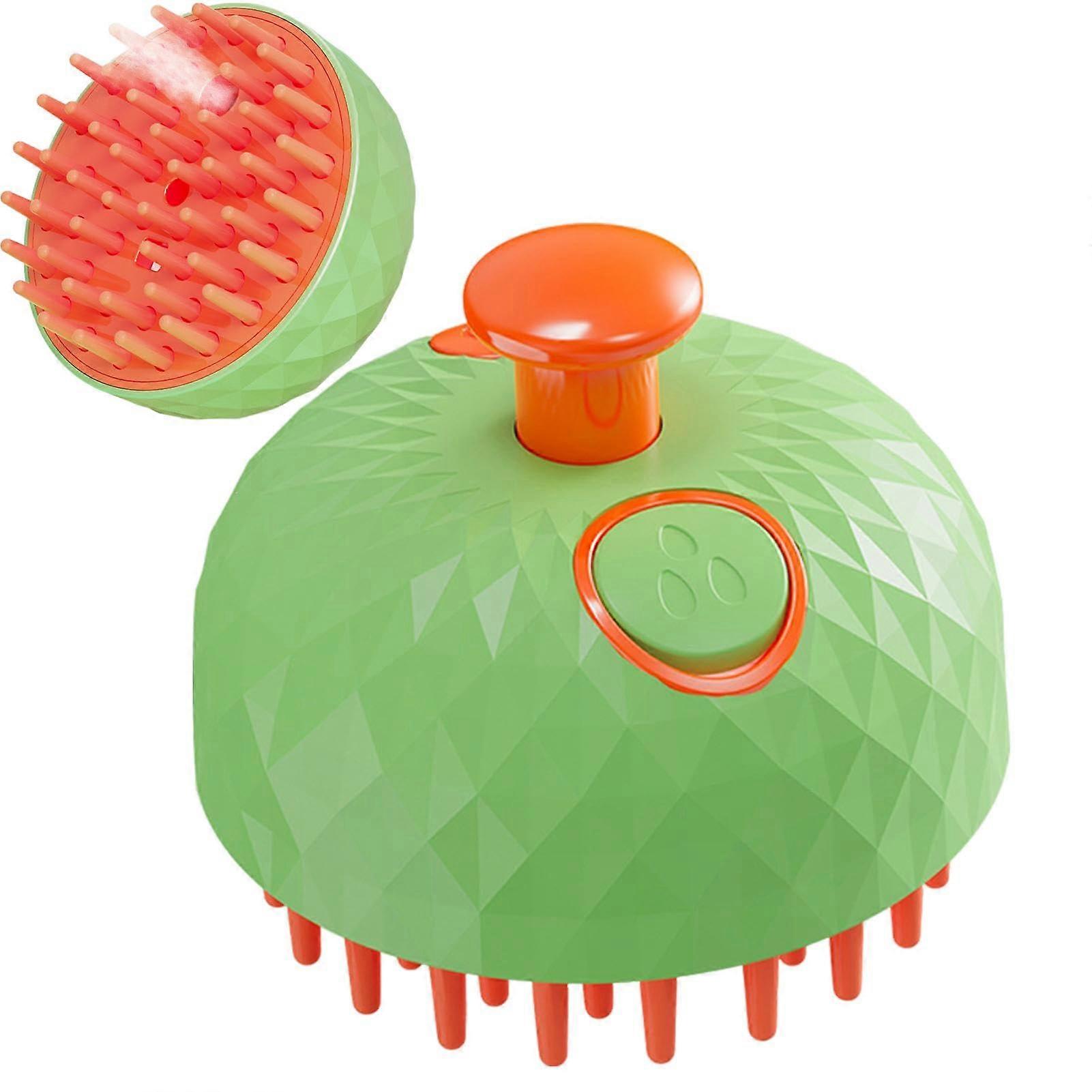 Pet Massage Comb with Spray Water Feature, Multifunctional Hair Removal Brush for Small Cats and Dogs, Green