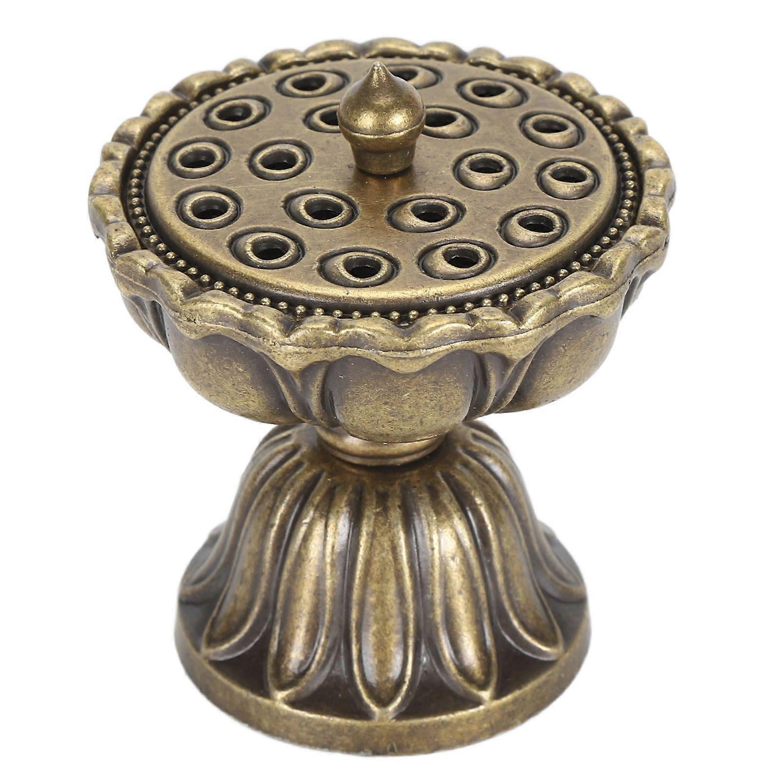 2025 Latest Model Lotus Lamp Incense Holder Zine Alloy Exquisite Retro