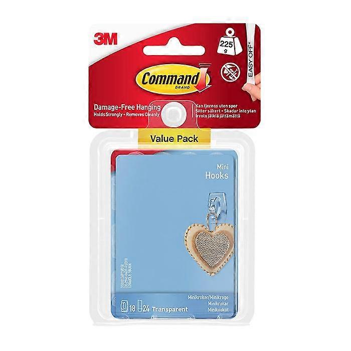 Command 17006CLR-18UKN Mini Hooks Value Pack 225g 18pk