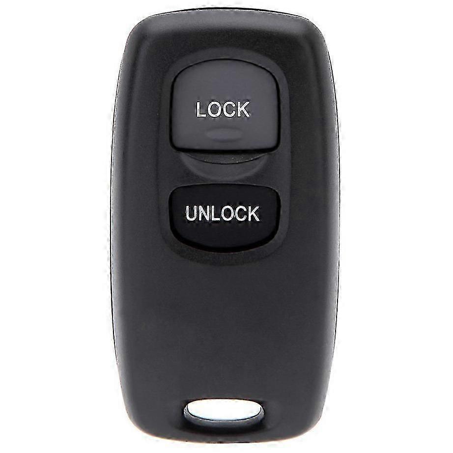 Uncut Key Replacement 2 Button Keyless Entry Remote Key Fob Shell Case and Button Pad Compatible wi