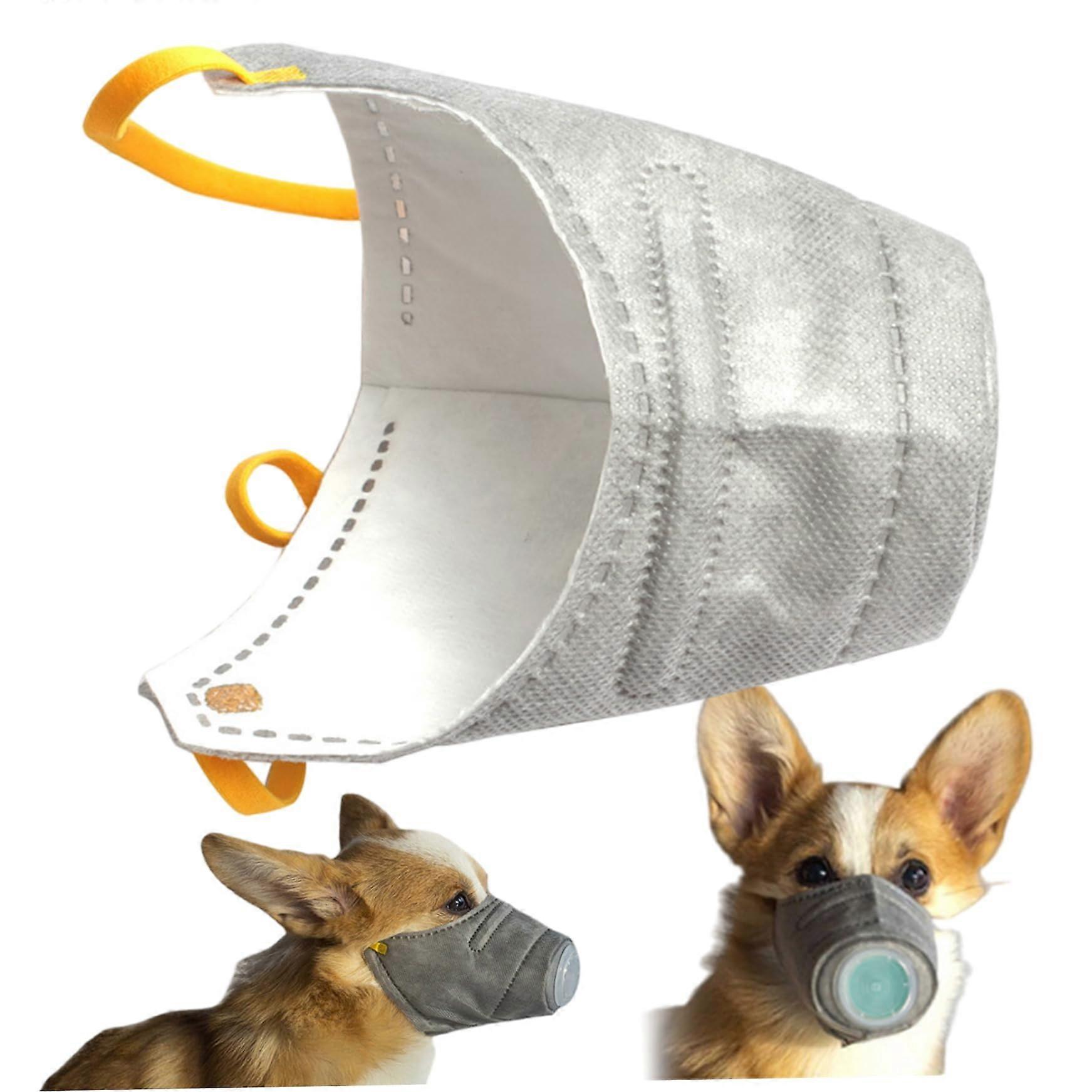 Dog Breathing Mask Adjustable Dustproof Anti Fog Breathable Reusable Pet Air Filter Muzzle Respiratory Mask