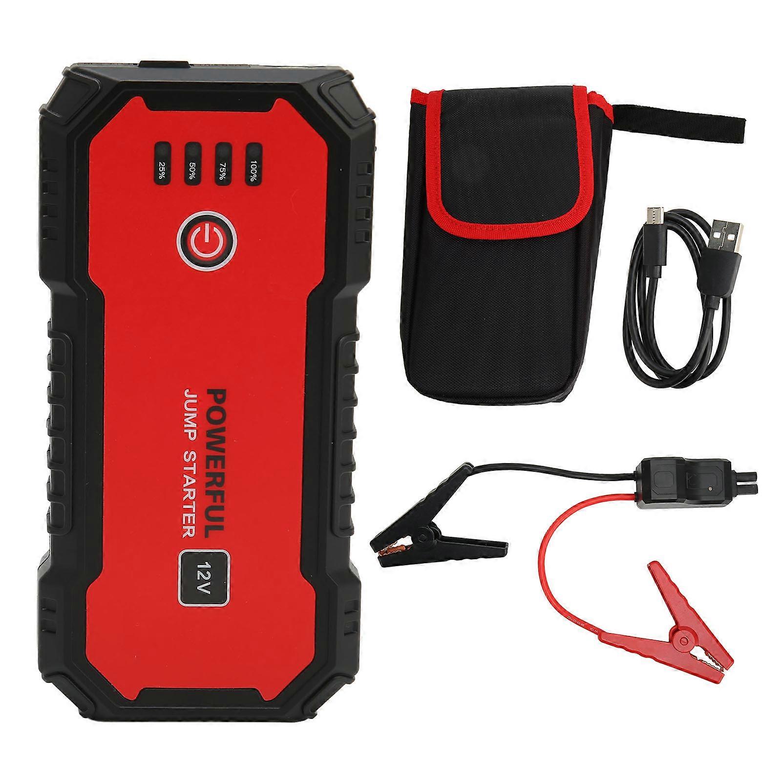 Car Jump Starter 1500A USB Interface Portable 14000mAh Auto Battery Booster Power Pack for 7.2L Petrol 5.5L Diesel Engines