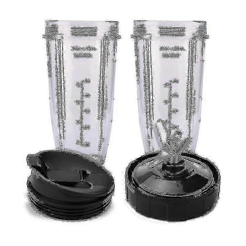 For Ninja 7 finner avtrekksblader og 24 oz Ninja blenderkopp med lokk SZRH AD 3539