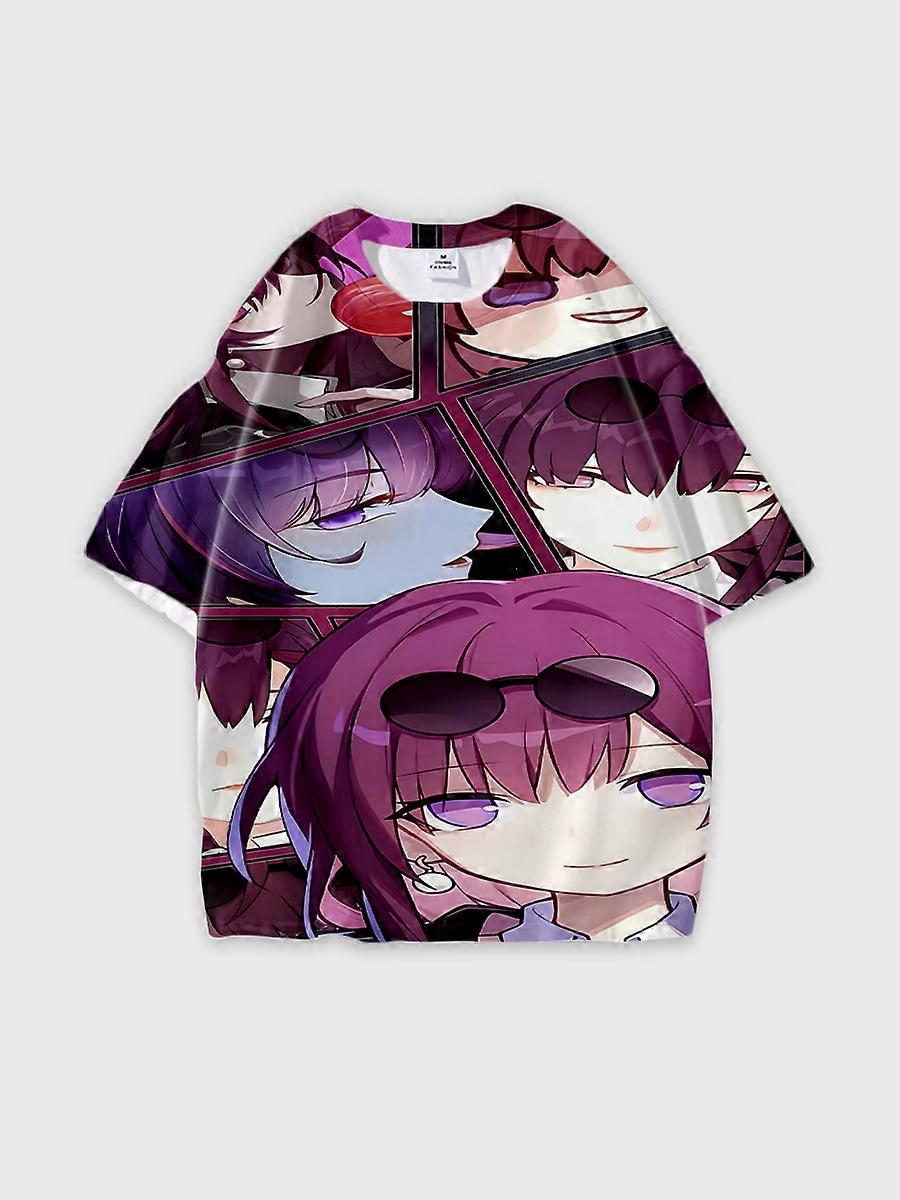 T-Shirt Rundhalsausschnitt Role Pattern locker kurzarm JW4420