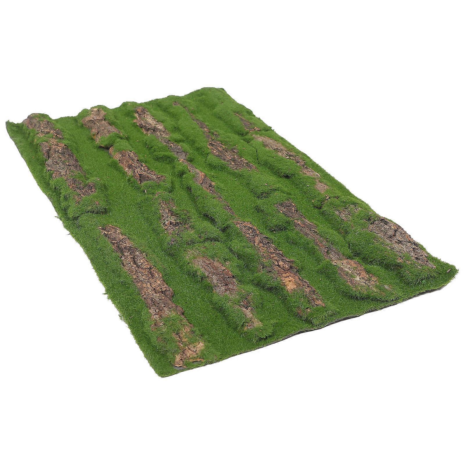 Terrarium Decor Reptile Bark High Simulated Aquarium Tank Green Plastic Simulated Bark 1Set