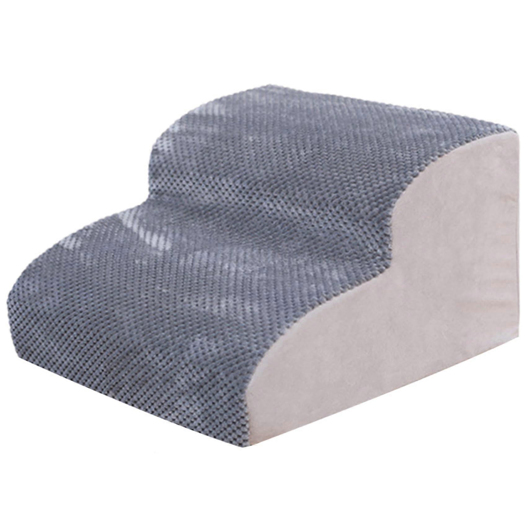Dog Stairs for Small Dogs 14.6 x 15.4 x 9.8 Inches, Soft Non-Slip Removable Washable Pet Steps for Bed Access