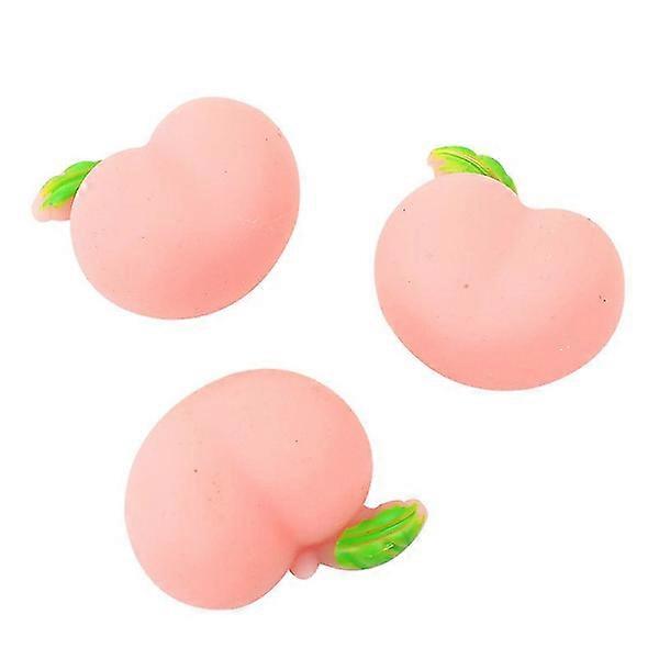 10 pcs Peach Butt three-dimensional leafless peach peach soft glue
