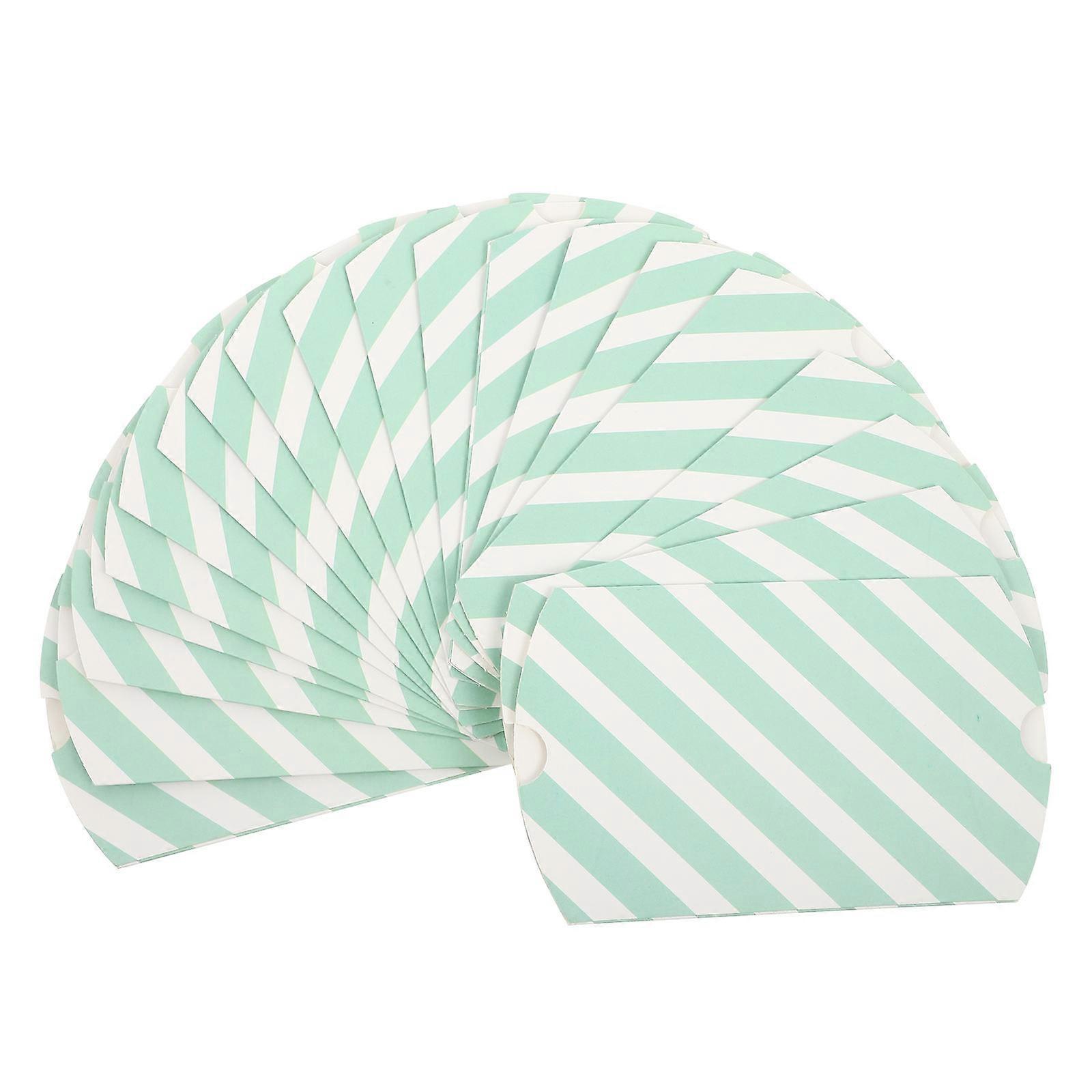 Treat Boxes Paper Candy Boxes Storage Packaging Rectangular Green 20Pcs