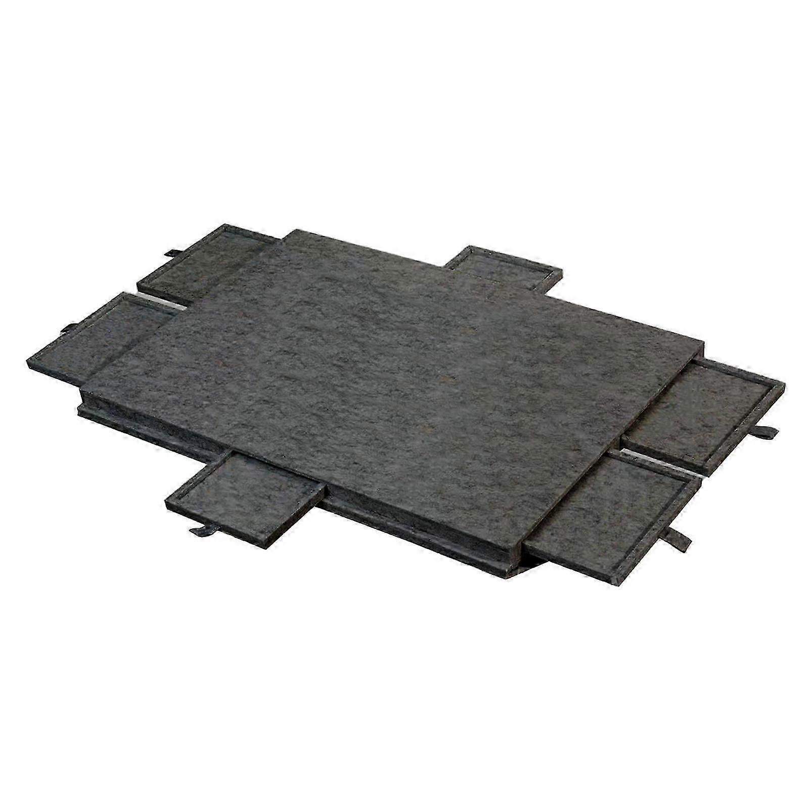Tilting Jigsaw Board with Stand Felt Jigsaw Table for Gathering Party Travel dark gray S