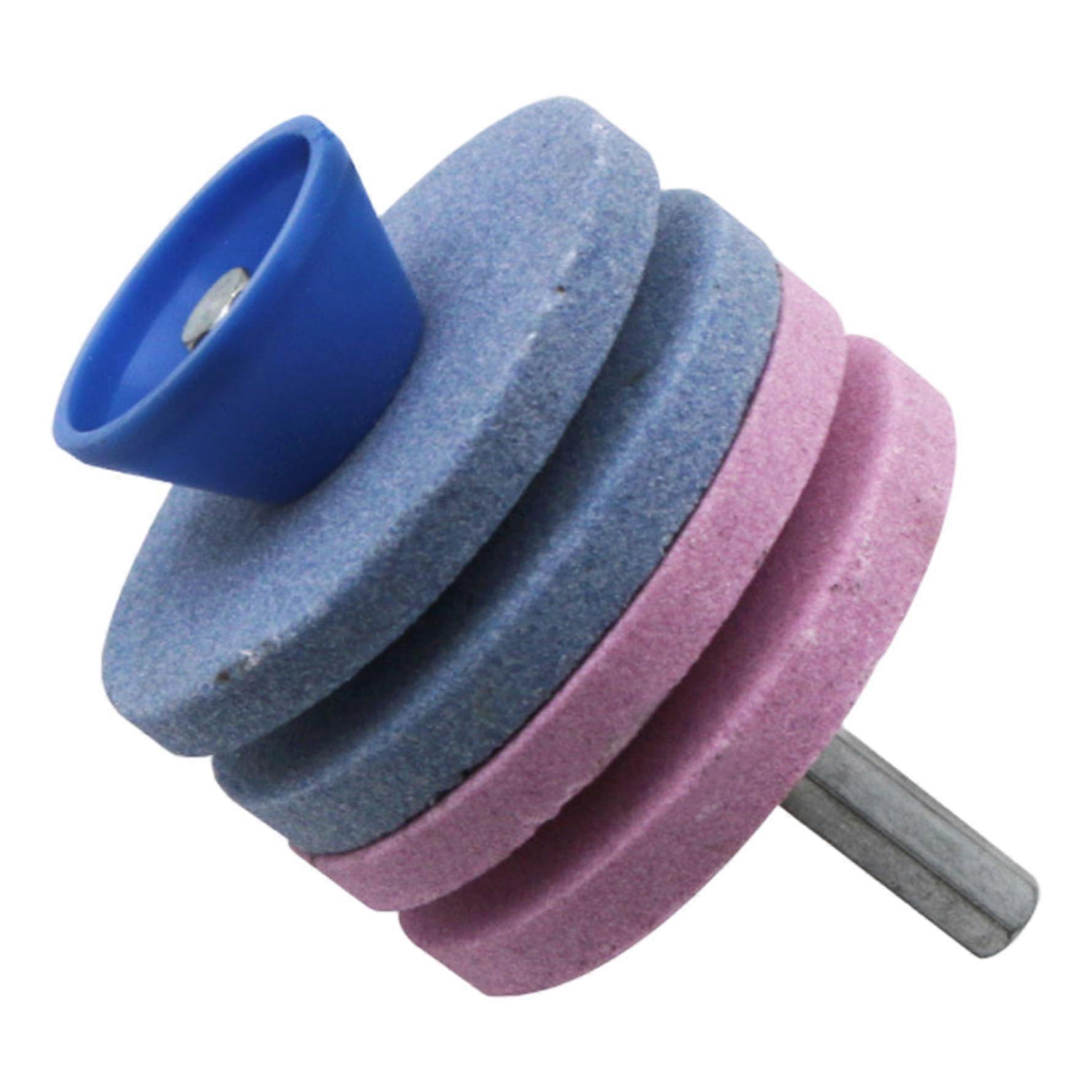 Garden Tool Sharpener, Four-Layer Lawn Mower Blade Sharpener, Grinding Wheel for Metal Tool Sharpening and Polishing