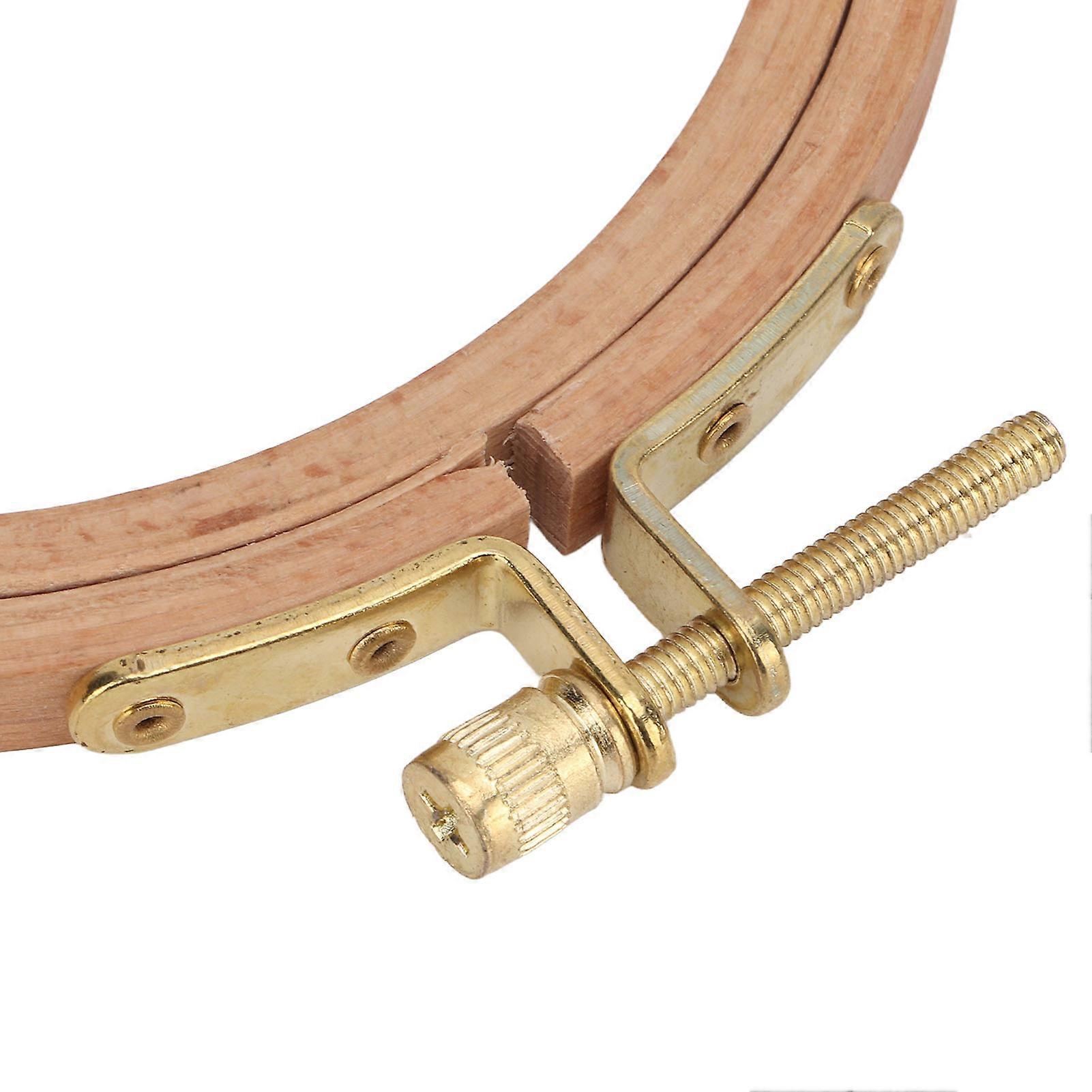 Embroidery Hoop Approx 4.1in Double Layers Natural Bamboo Lightweight Durable Easy Operation Mini Embroidery Hoop
