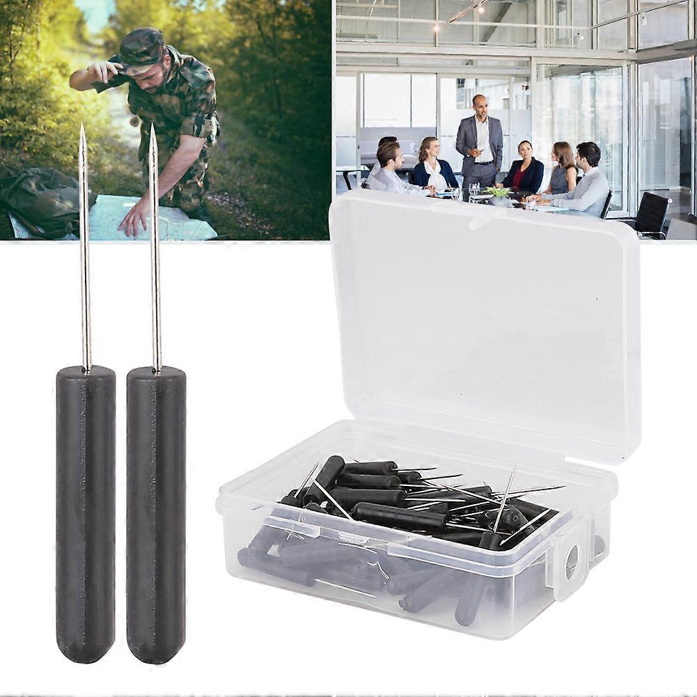 50 Pcs Military Geomorphology Map Push Pin Office Home Document Map Fixing Pin Thumb Tack