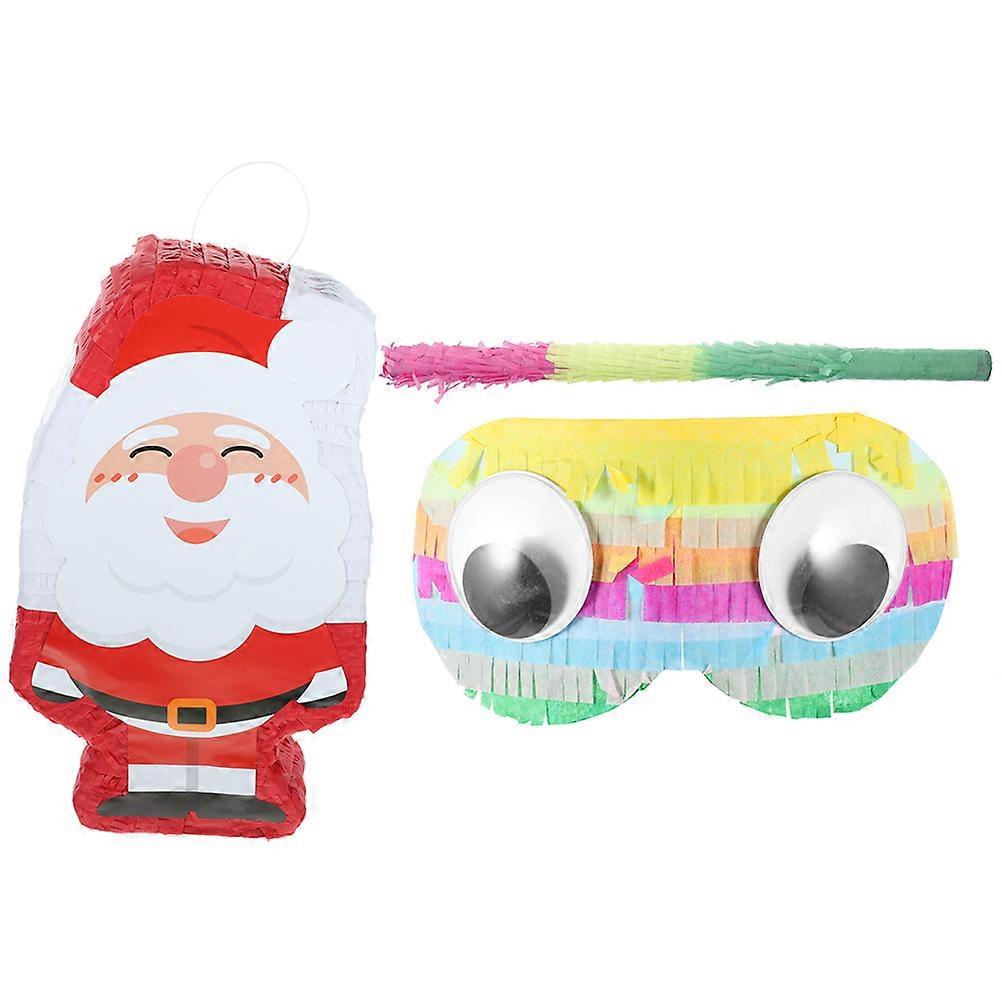 Pinata for Children Santa Clause Pinata Fiesta Events 3D Shape Christmas Theme Paper Fillable Candy Pinata 1 Set