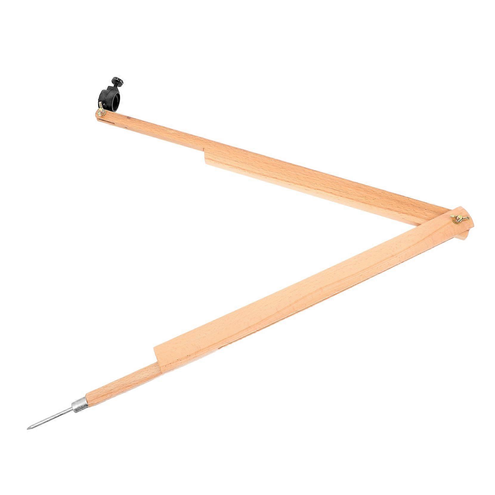 Compass And Pencil Geometry Tool, Wooden Beige, Whiteboard Accessories, Geometry Teaching Aid For School