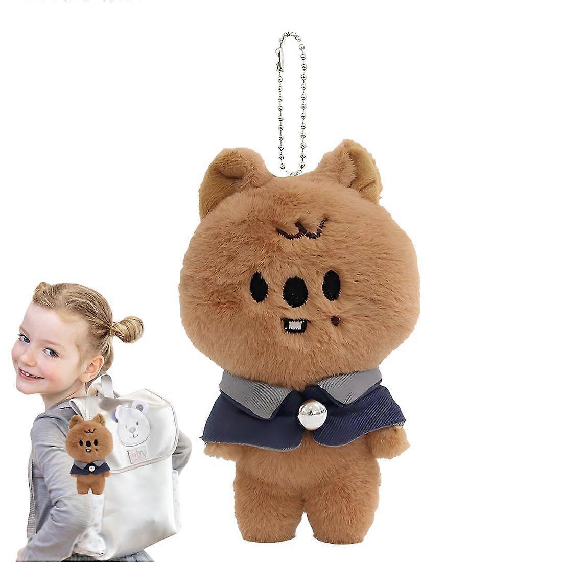 Stray Kids 12 cm Plush Doll Keyring, Skzoo Series Plush Key Ring, Skzoo Plush, Plush Backpack Pendant (Bear)