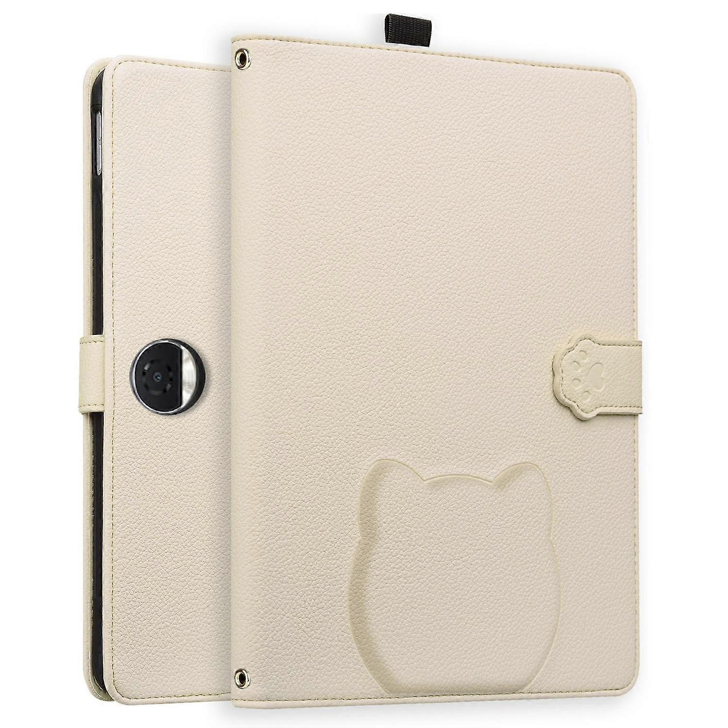 For Honor Pad 9 Wallet Case Leather Stand Table Cover with Stylus Holder,3D Effect Cat Pattern