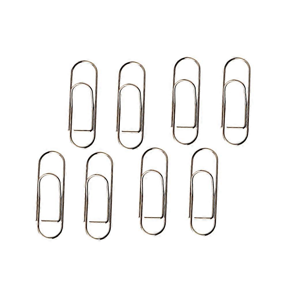 8pcs Metal Paper Clips for Clipping Use Silver Color and Practical Multi-
