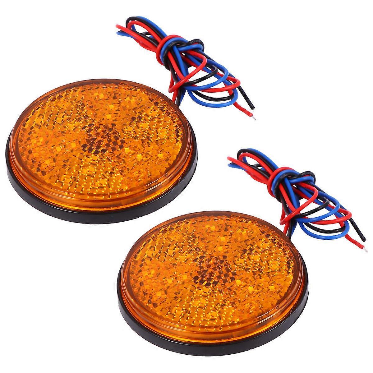 2 Pcs Motorcycle Reflector Side Light Practical Side Marker Light