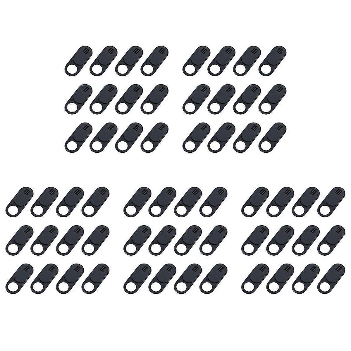 , 60-Pack Ultra Thin Design Web Camera Cover Slide for Laptop, PC, , , Computer, , Pro- Black