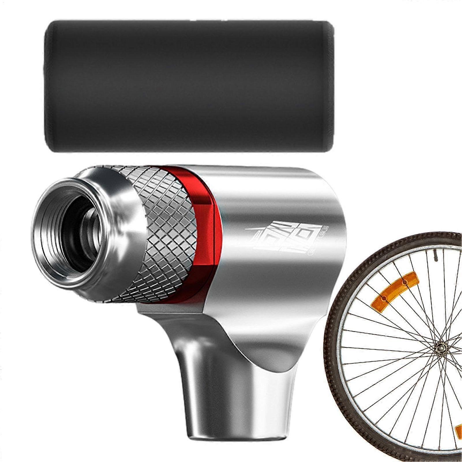 Luftpumpen-Adapter für Schlauchboote und Fahrradpumpen, flexibler und robuster Pumpenanschluss in Silber/Schwarz