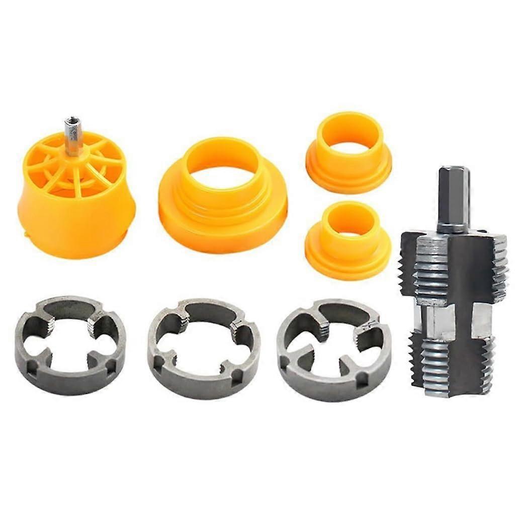 Electric drill, PVC pipe threading kits, pipe thread tap set, includes 3 punching dies, suitable for home renovation repairs