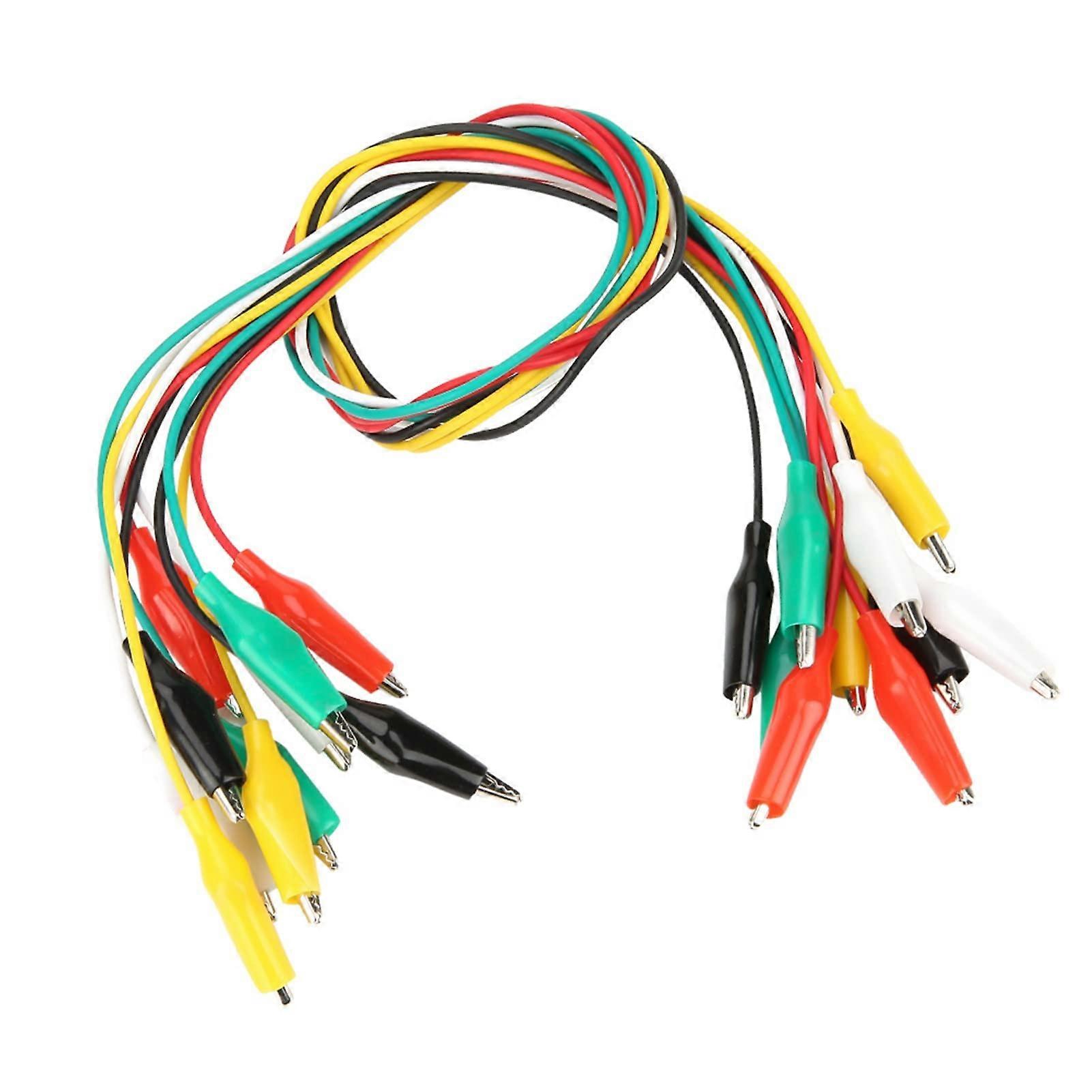 Testing of Wire Clip PVC 50 cm 35 mm Double Alligator Clip Strong Elasticity 10pcs Digital Test Electrical Equipment Teaching