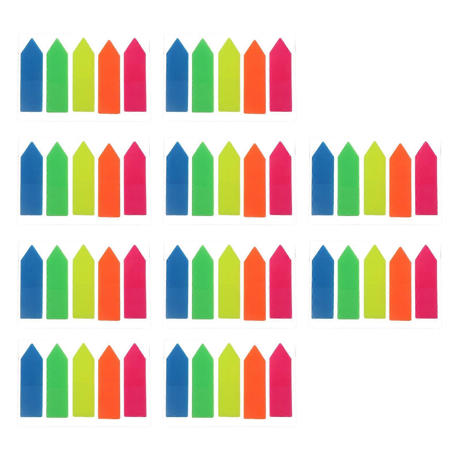 Self Adhesive Memo Pads & Sticky Index Stickers   10 Sets for Organizing Notes and Highlighting Important Information