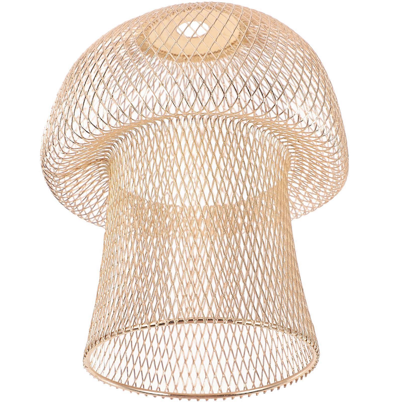 Mushroom Shape Lamp Shade Pendant Lamp Shade Metal Lamp Cover 1 Set for Home Restaurant