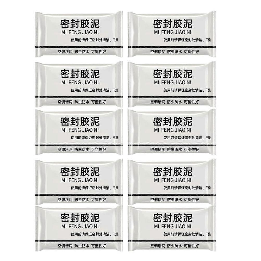 Advanced Sealing Clay 10pcs Multi Purpose Putty for Drain Connections, Crack Repair & Insulating Sealant, Easy Application & Storage