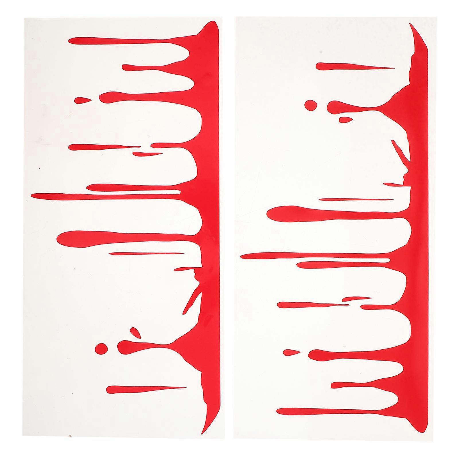 Halloween Car Stickers with Dripping Blood Effect Easy Apply & Remove, Durable Material, Spooky Design for Vehicle Decoration