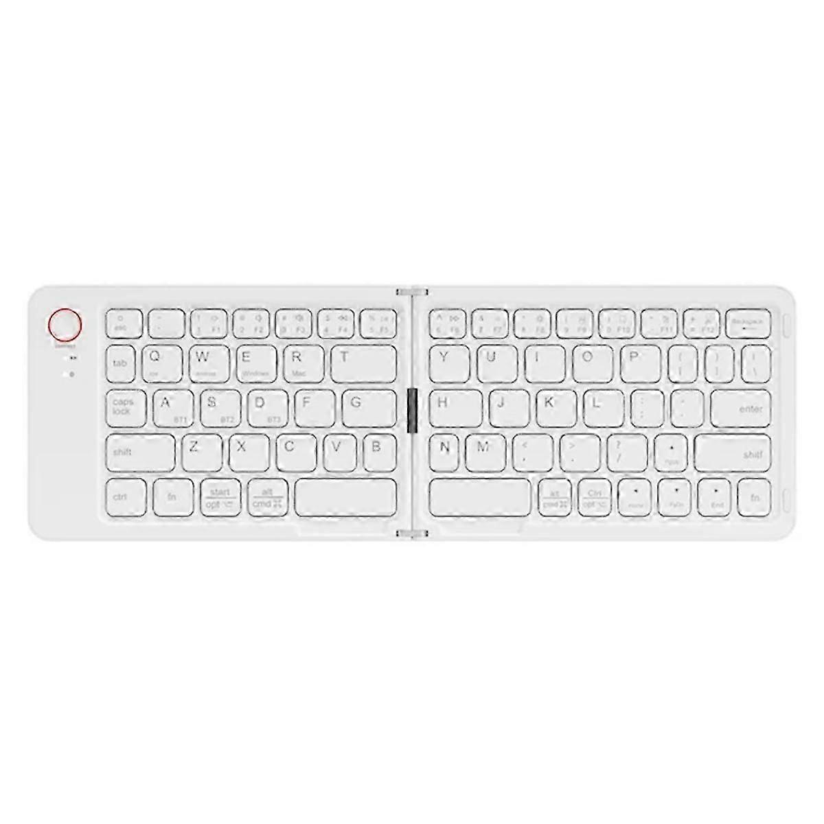 Portable Bluetooth Foldable Keyboard for IOS/Android/ Tablet MobilePhone Portable Keyboard ComputerAccessories,B