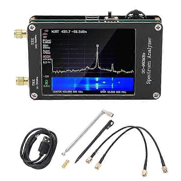 Spectrum Analyzer MF HF VHF UHF Input 4 Modes 2.8 inch Touch Screen Portable Spectrum Analyzer