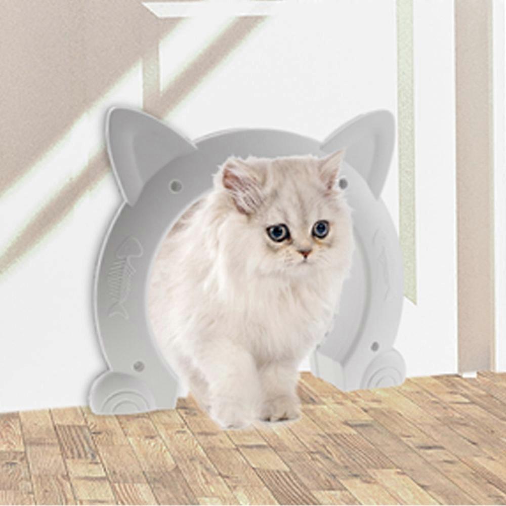 ABS狗门猫门大猫挡板宠物门方便猫室内门宠物用品墙壁玻璃室内门宠物