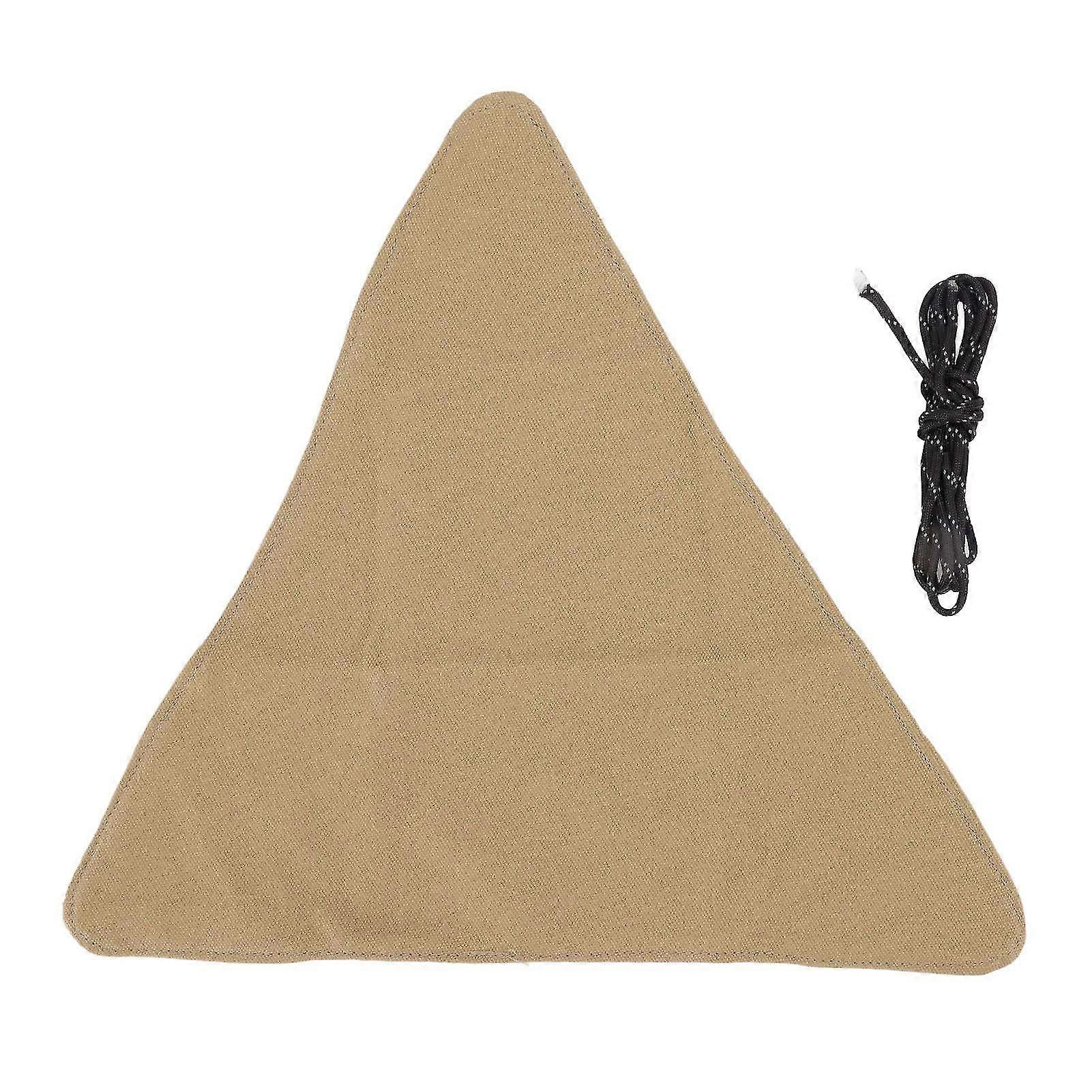 Portable Foldable Triangle Stool with Canvas Cloth - Anti-Scratch Camping Stool for Fishing & Outdoor Use, Handcrafted Design
