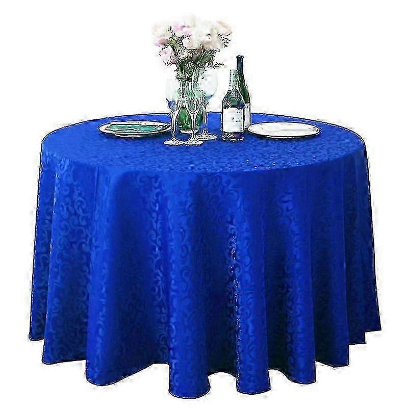 No fading round tablecloth for European kitchens - polyester washable