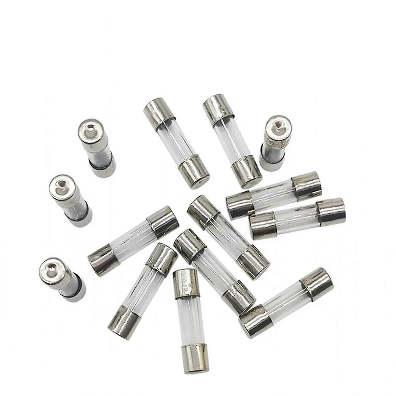 5 x 20MM Glass Tube Fuse Kit 0.5A Fast Acting 250V 10 Pieces Compatible with Various Electrical Applications