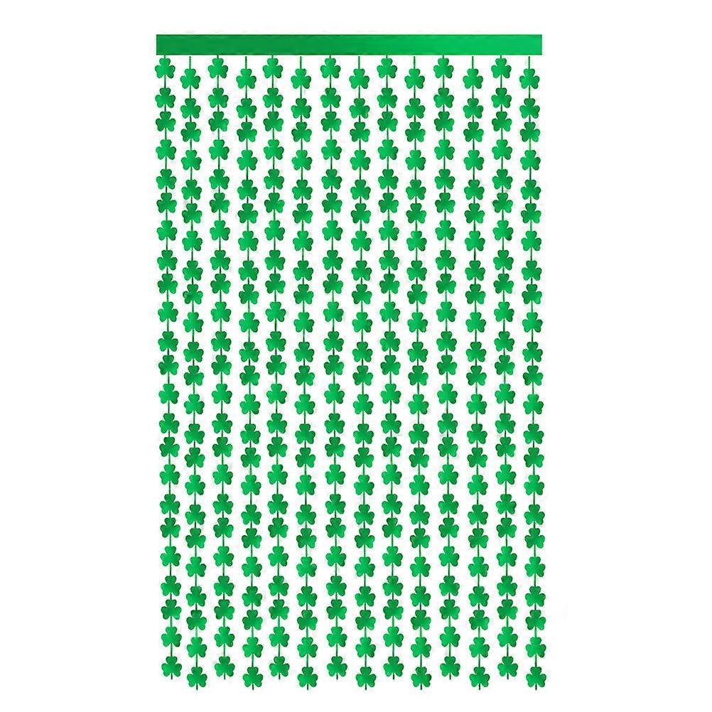 1 Pack Saint Patrick's Clover Door Curtain Decor