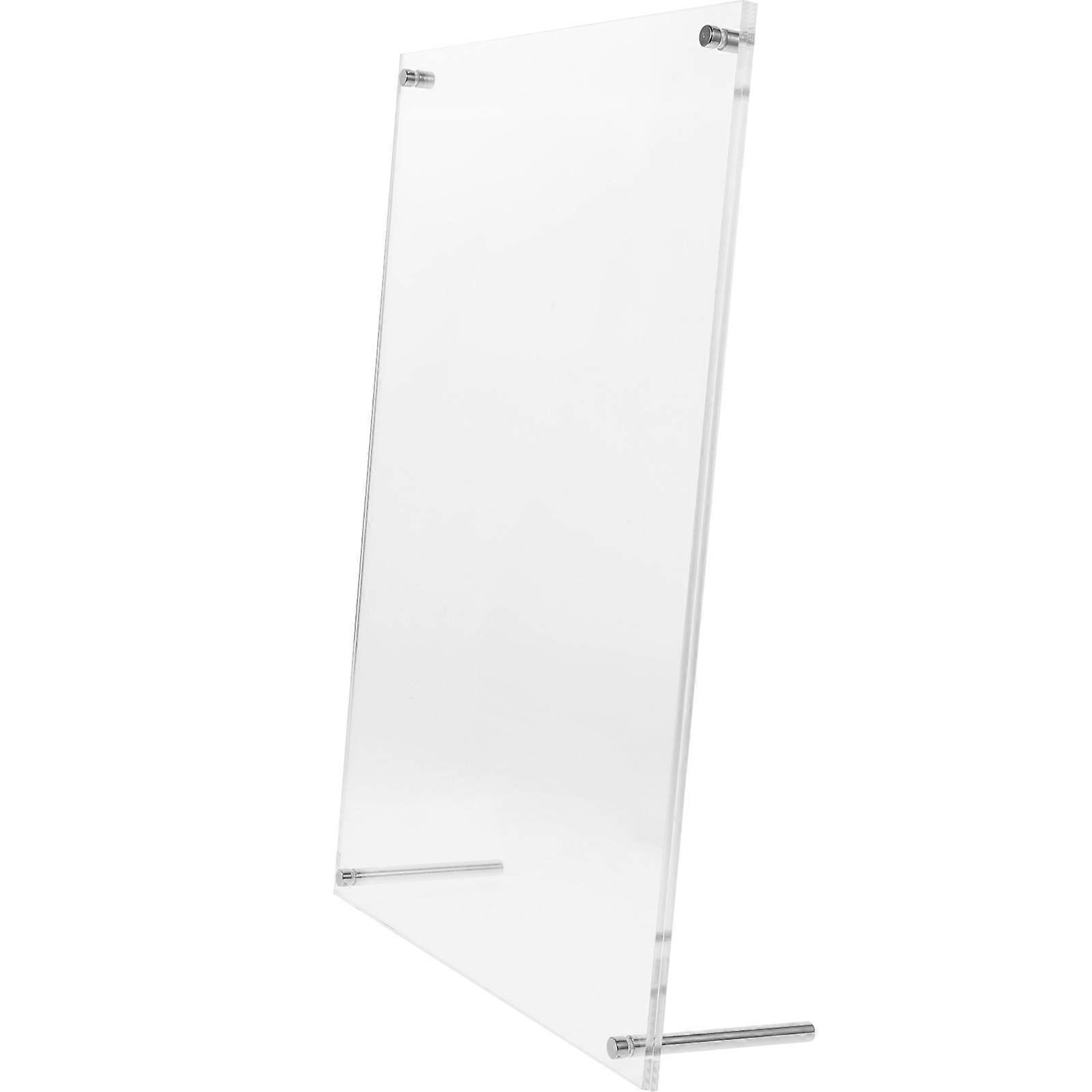 Clear Acrylic Picture Frame for Decoration and Stable with Rounded Corner Suitable for Home Office 7x5 Inches