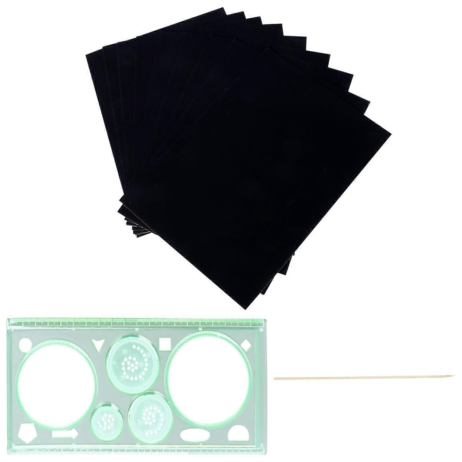 Scratch Picture Tool 1 Set For Toy Art Activities 10.22x7.47 Inch Interactive Craft Fun