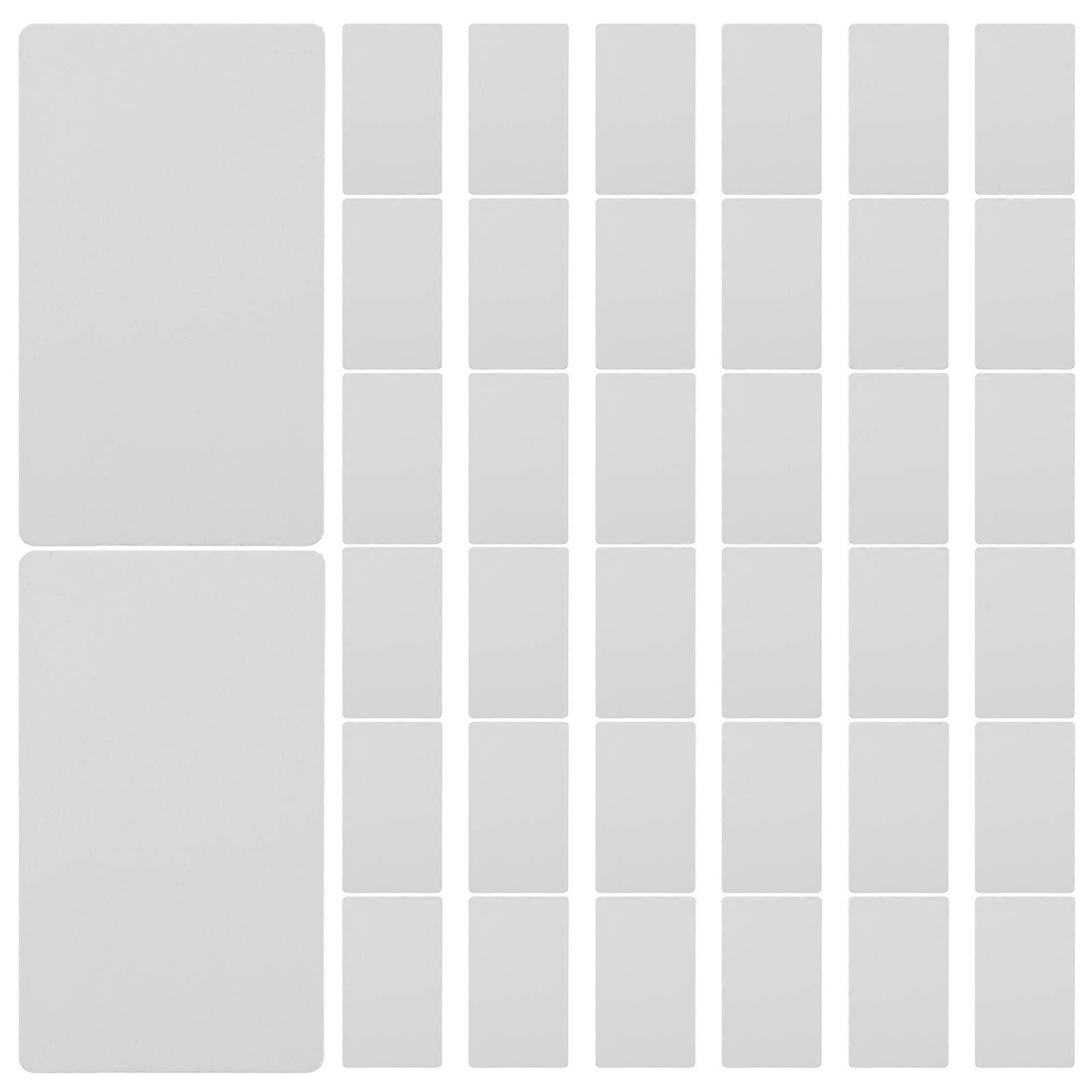Retro Memo Pads DIY Blank Kraft Paper Cards for Writing Use White Doublesided Available About 100pcs