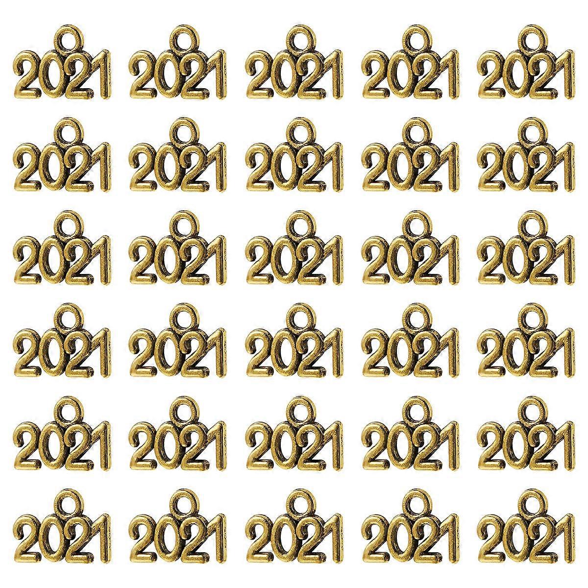 It sounds like you're referring to a product listing or description for **100pcs Year Charms Pendants** made from durable alloy, intended for DIY