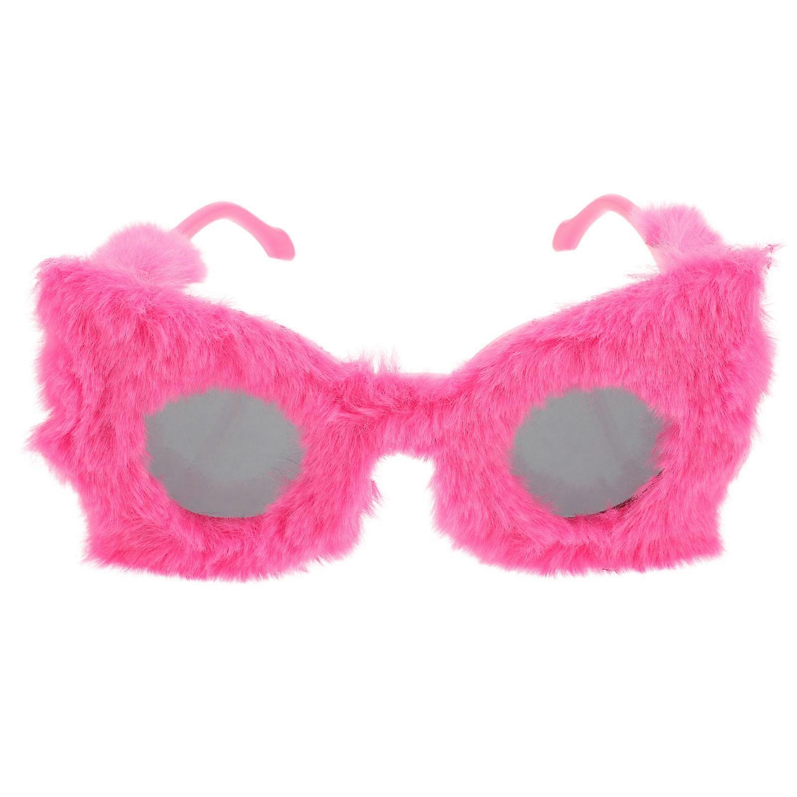 Stylish Vintage Style Furry Sunglasses for Women – Durable Party Eyewear for Birthdays, Festivals, and Social Events