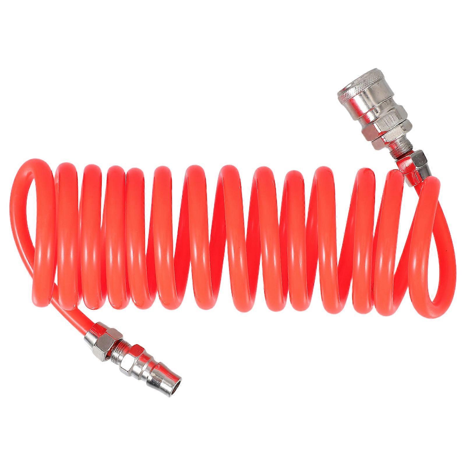 Air Pump Extension Hose with Swivel Fittings and Bend Restrictor Spring for Commercial Inflatable Air Compressor Use