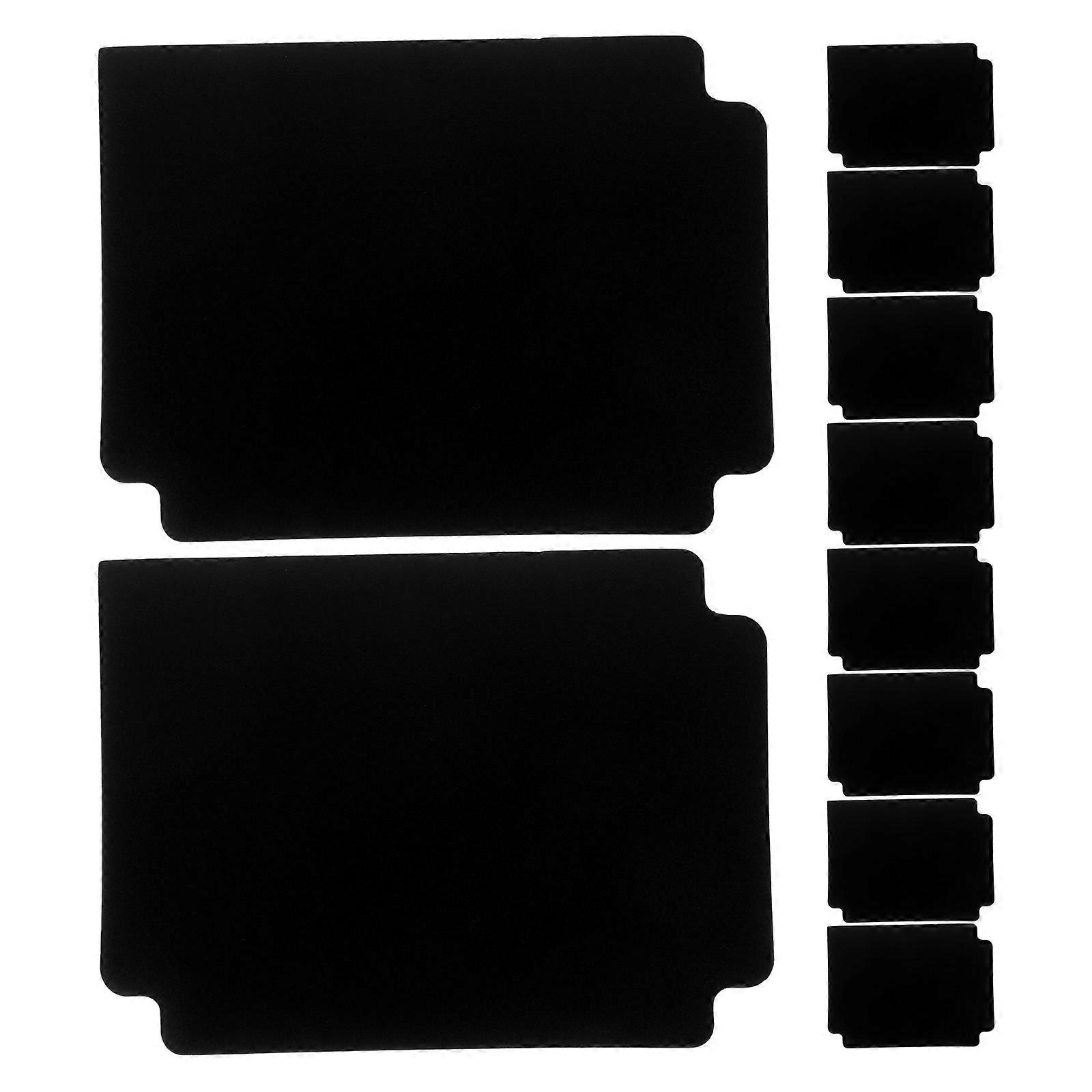 10pcs PVC Card Dividers for Trading Card Storage – Black Plastic Organizers for Office, Classroom & Collectibles – Space Saving & Easy to Maintain