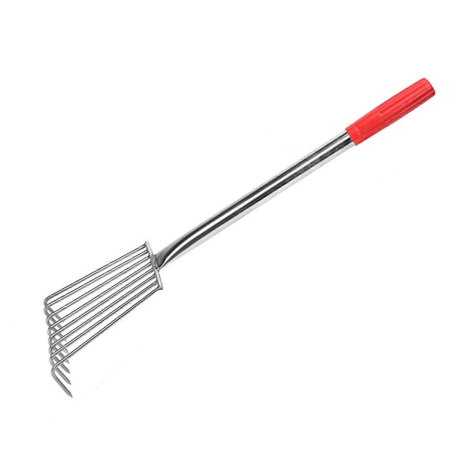 Claw Rake Iron Garden Hoe 4/6/8 Claws Portable Weed Removal Tool 15.5 cm for Backyard and Beach Use
