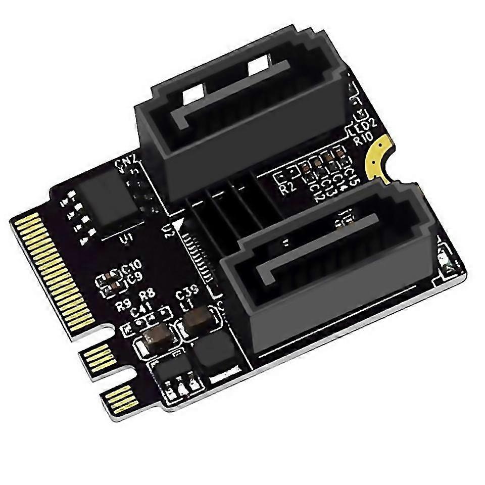 For m2 a key e key to sata 3 adapter jm582 chips 2 ports sata iii revision card computers accessorie