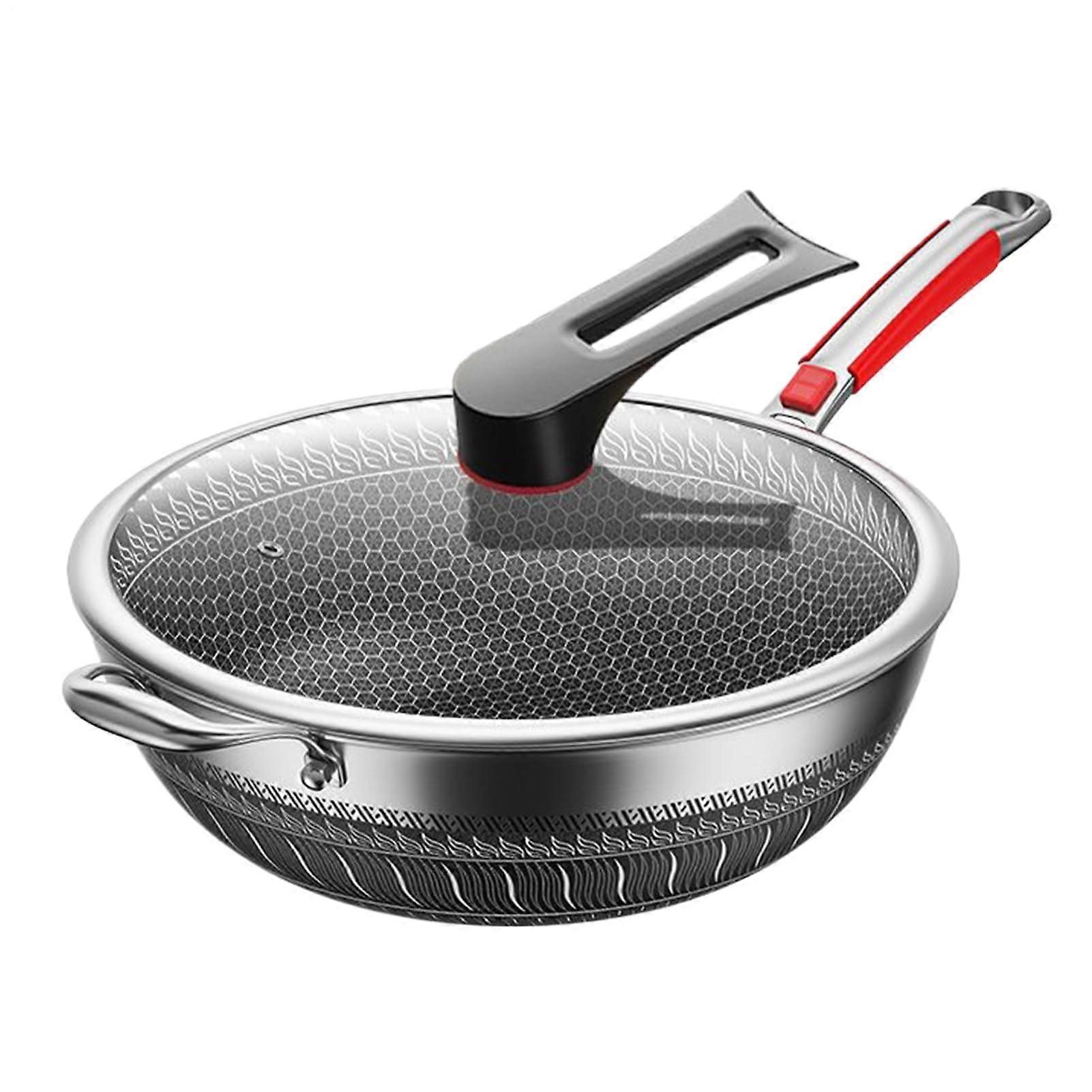Non Stick Fry Pan - Lightweight Durable Nonstick Skillet with Lid - Scratch-Resistant Cookware for Eggs Pancakes Soups