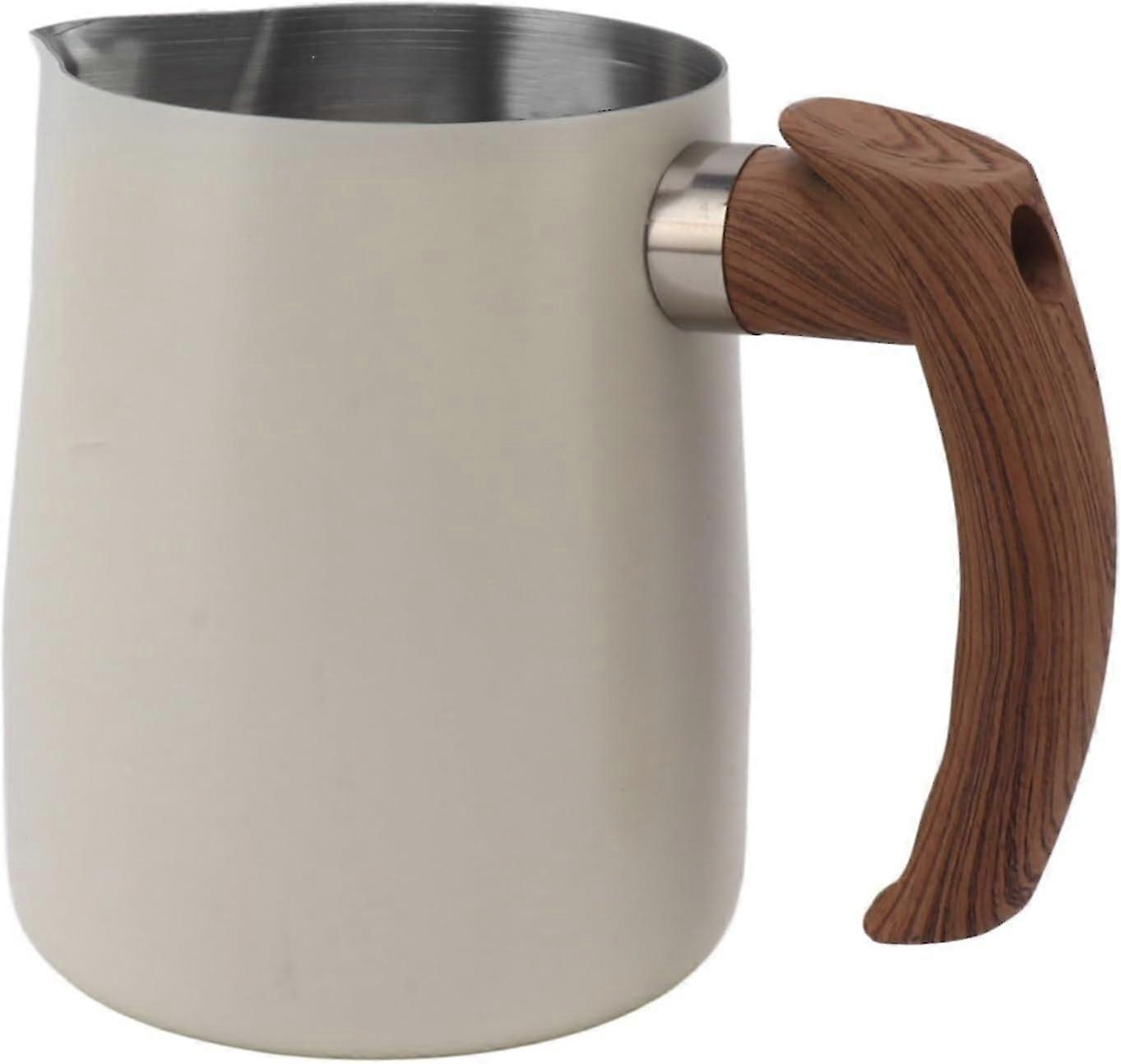 Pichet à café fumant, tasse à mousse à échelle intérieure en acier inoxydable 304 pour le thé (1000 ml)