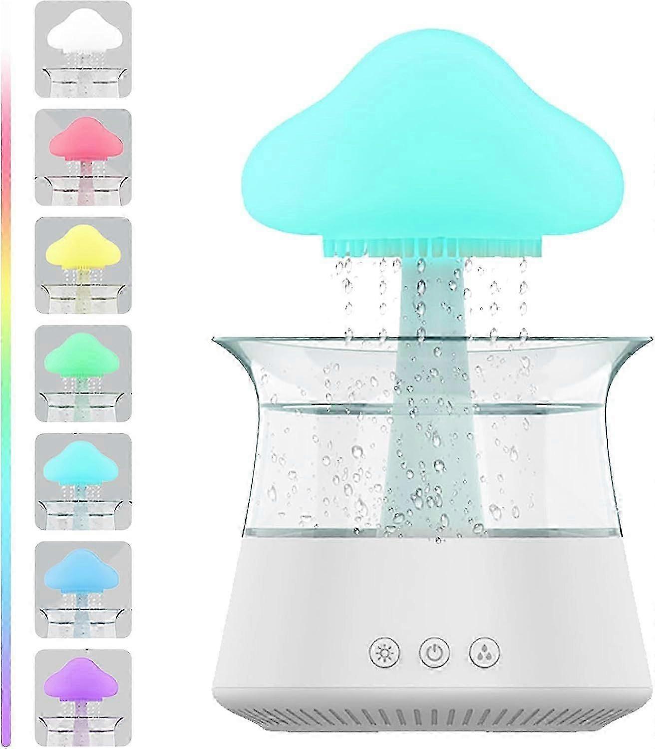 Rain Cloud Humidifier, Raining Cloud Night Light Aromatherapy Essential Oil